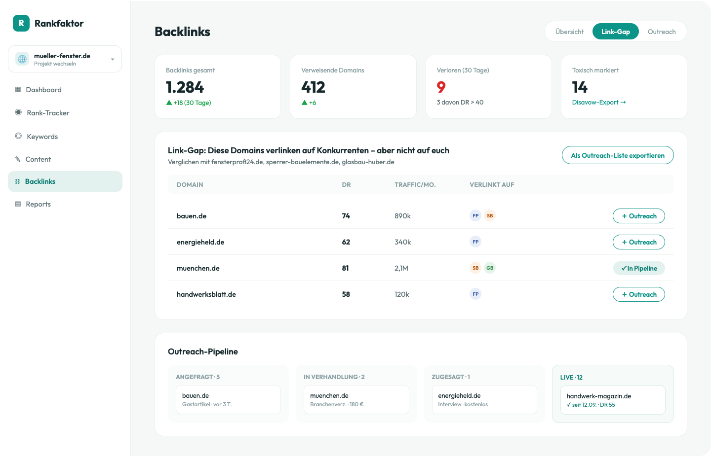Backlinks & Link-Gap